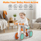 Allobebe Baby Balance Bike, Toddler Bike For 12-36 Months Boys Girls, 4 Silence Wheels & Soft Seat, Ride On Toys For Toddlers 1-3, 1 Year Old Boy Birthday Gift