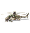 Puzzled 3D Puzzle Apache Helicopter Wood Craft Construction Model Kit, Fun Unique & Educational Diy Wooden Toy Assemble Model Un