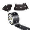 Playtape Road Tape And Curves For Toy Cars - 1 Roll Of 60 Ft. X 2 In. Asphalt Road + 1 Roll Of 36 Curves