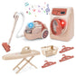 Deao Toy Washing Machine & Vacuum Playset For Kids, Mini Washing Machine Laundry Set For Kids,Dollhouse Furniture Laundry Room W