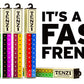 Tenzi Dice Party Game - A Fun, Fast Frenzy For The Whole Family - 4 Sets Of 10 Colored Dice With Storage Tube - Colors May Vary