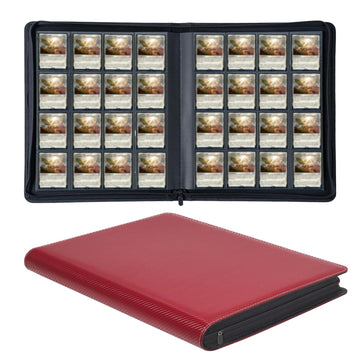 Hestech Premium Card Binder 1000 Pockets,Card Collection Binder 16 Pocket,Side Loading Card Binder With Zipper, Ringless Trading