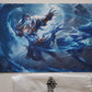Fantasy North - Rimecage - Summon: Ice Hounds - Tcg Playmat And Mouse Pad - 24 X 14 Inches