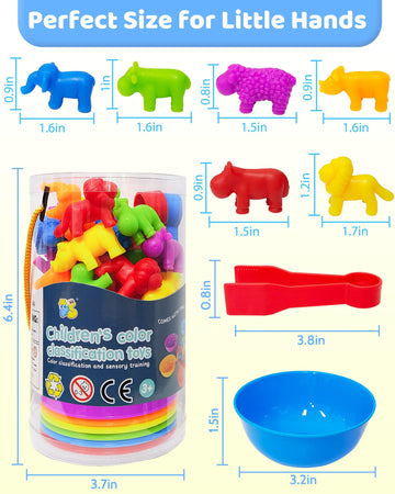 Oomloid Counting Animals Montessori Toys For 3 4 5 Years Old Boys Girls, Preschool Learning Activities Kindergarten Educational