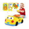 Toys for Boys Ages 2-4 - 3-in-1 Toddler Remote Control & Push Car & Musical Racing Adventure Steering Wheel Driving Game, Intera