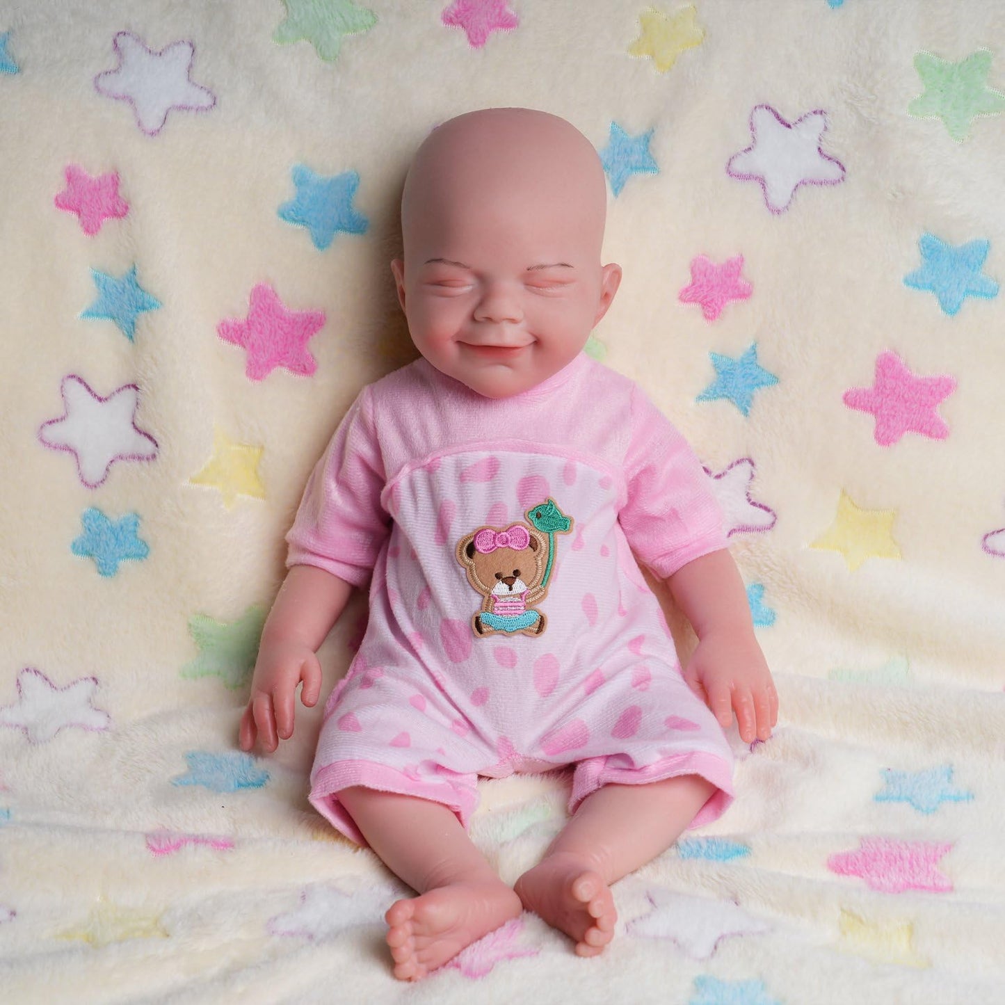 AISITE Full Silicone Baby Doll Girl - 18 Inch Realistic Reborn Baby Dolls with Drink and Wet, Christmas and Birthday Gifts for G