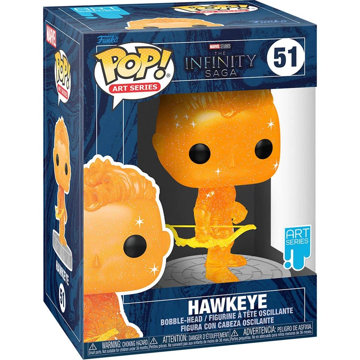 Funko Pop! Marvel Infinity Saga Artist Series - Set Of 2 - Hawkeye And Black Widow - Includes Hard Protector Cases