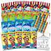 Bottles N Bags Bulk 288 Pack Mini Coloring Books & 288 Pcs Crayons (72 Packs 4 Crayons Per Pack) Assorted Designs Kids Coloring Books Great Activity Party Favors Giveaways Etc (288 Pack)
