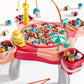 Niplooow Magnetic Fishing Game Toys, Rotating Board Game With Music Including 48 Fishes And 8 Fishing Poles, Party Game Toys For