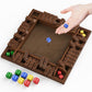 Primbarber Shut The Box Game Wooden 1 2 3 4 Players Shut The Box Board Games With 8 Dice Math Addition And Pub Close The Box Gam