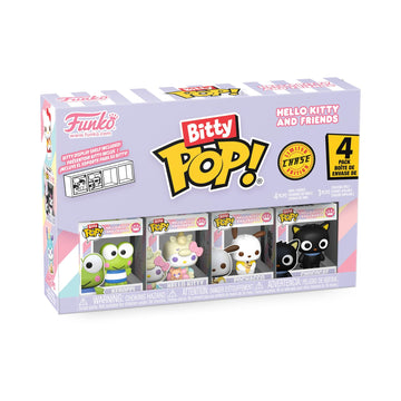 Funko Pop! Bitty: Sanrio - Keroppi, Hello Kitty (Unicorn Party), Pochacco, and Chase Mini Figure - 0.9 Inch (2.2 Cm) - Hello Kit