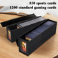 Swaitee Trading Card Storage Box,Sports Card Storage With Commander Card Slot And Powerful Magnets, Toploaders Storage Box Fits