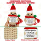 Dafuriet Mini Funny Positive Potato, 3 Inch Knitted Wool Doll With Positive Card For Cheer Up Gifts And Party Decorations, Cute Wool Positive Potato Crochet Doll For Birthday Gifts (Christmas Potato)