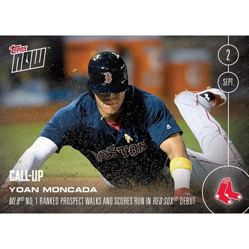 Mlb Boston Red Sox Yoan Moncada (Call-Up) #418 Topps Now Trading Card