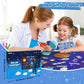 OKOOKO 41PCS Outer Space Felt Board Story Set 43x29inch Solar System Universe Storytelling with Hooks Astronaut Planets Galaxy P