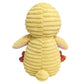 Doindute Corduroy Duck Plush Stuffed Animal, Cute Furry Yellow Duck Toy, Soft Cuddly Plushie Hugger Toy For Boys Girls, Gifts Fo