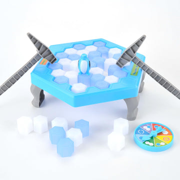 Powertrc Save Penguin On Ice Kids Board Games Ages 6-8, Save Penguin Break Ice Family Activity Puzzle Knock Block Party Table Game Gift