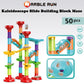ailixinda 50 PCS Marble Run enhanced Set STEM Educational Building Block Toy Marble Track Race Set with 15 Glass Marbles for Boys & Girls Marble Maze Game Construction Building Blocks Toys for Kids