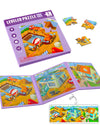 Magnetic Puzzles for Toddlers, 37 Pieces Travel Puzzles Game Magnetic Jigsaw Puzzle Magnet Puzzle Book for Kids Car Traffic Acti