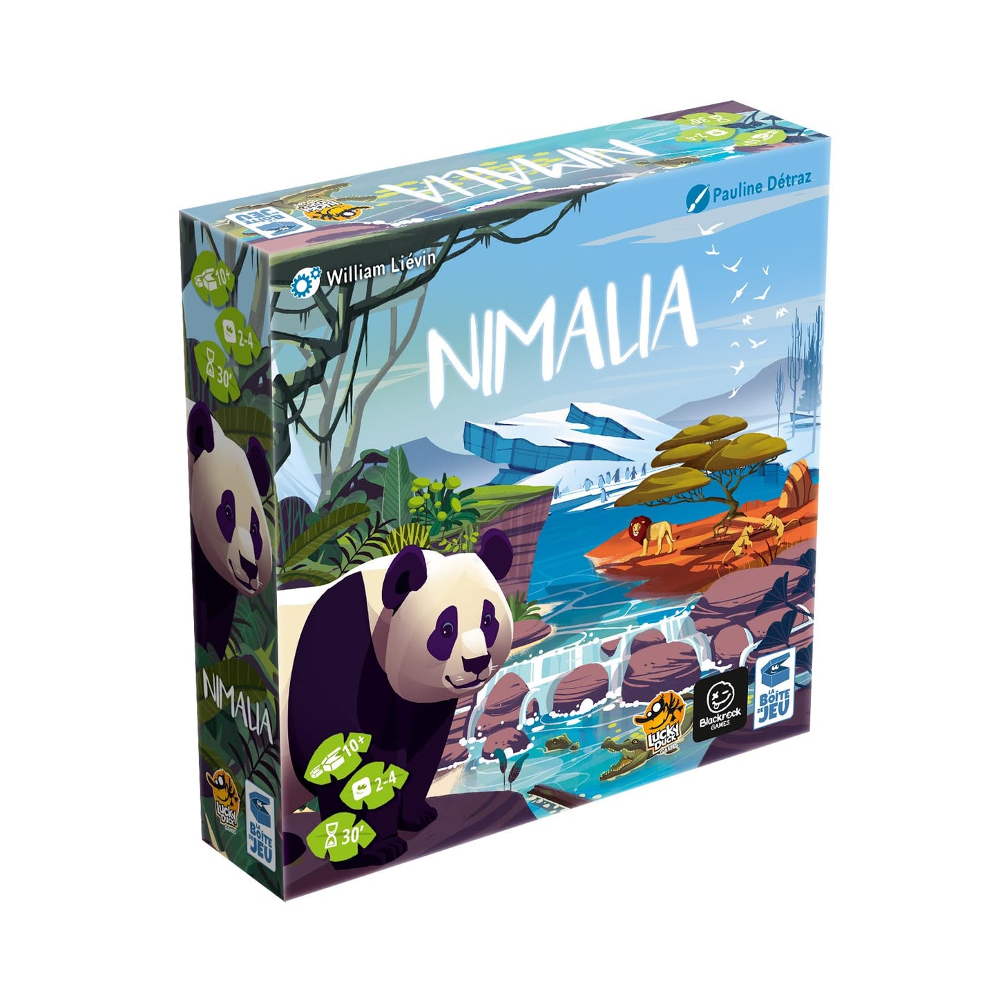 Nimalia Board Game - Design Your Animal Sanctuary And Compete For Victory! Fun Strategy Game For Kids And Adults, Ages 10+, 2-4 Players, 25-30 Minute Playtime, Made By Lucky Duck Games