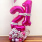 LHOAVWE Hot Pink Number Balloons - 40 Inch Aluminum 20th Birthday Party Supplies