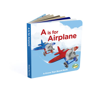 Green Toys Airplane & Board Book (Color May Vary)