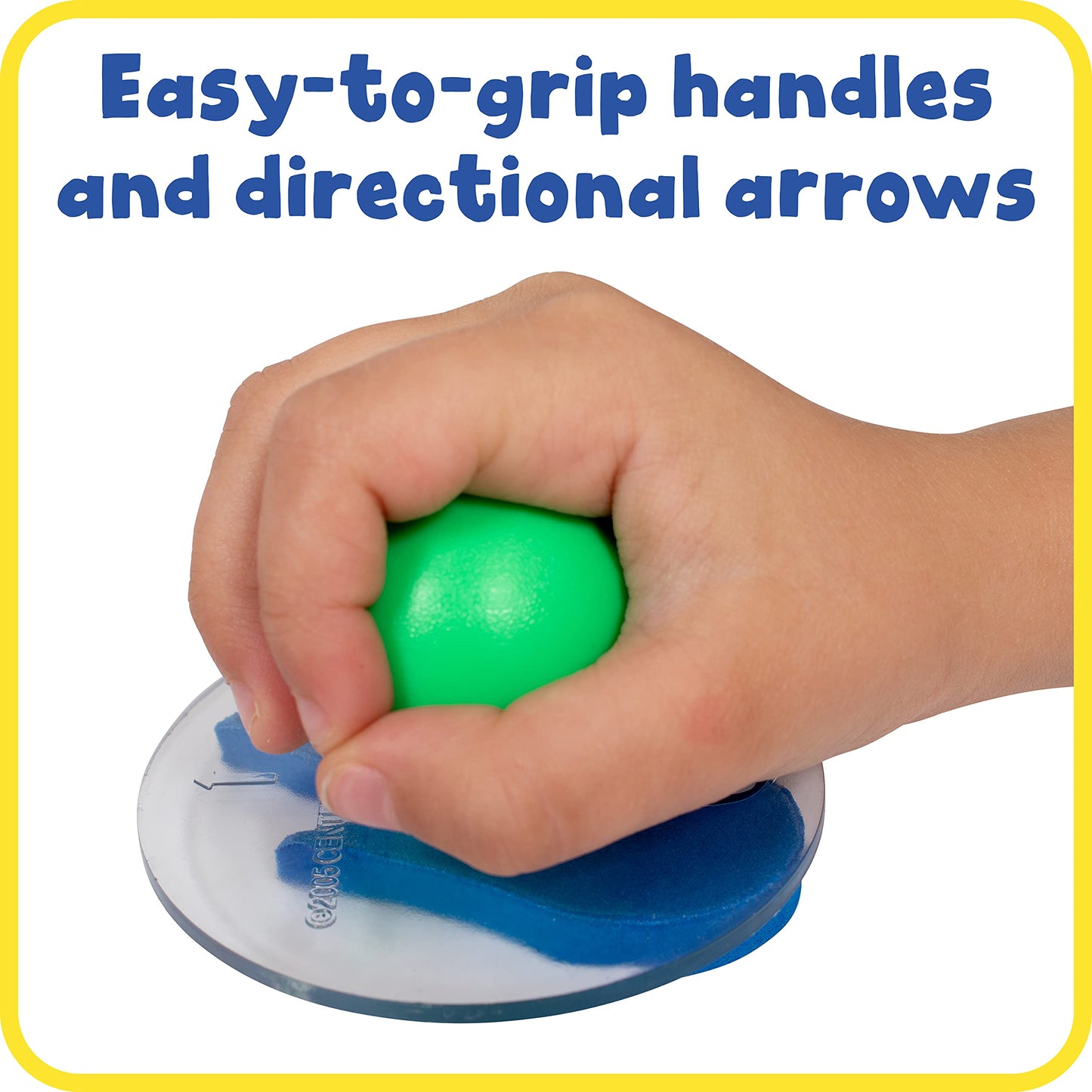 READY 2 LEARN Giant Stampers - Weather Patterns - Set of 6 - Easy to Hold Foam Stamps for Kids - Arts and Crafts Stamps for Disp