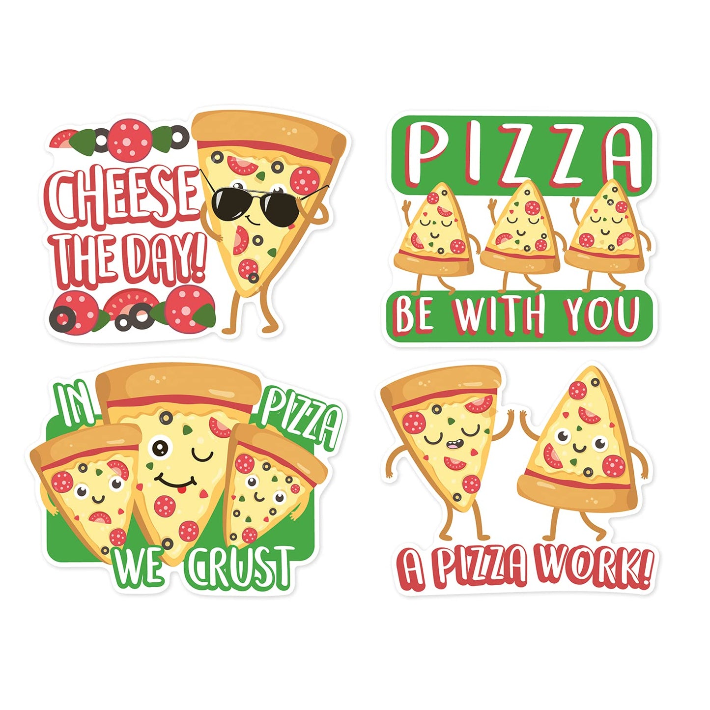 PIZZA STICKERS JUMBO SCENTED