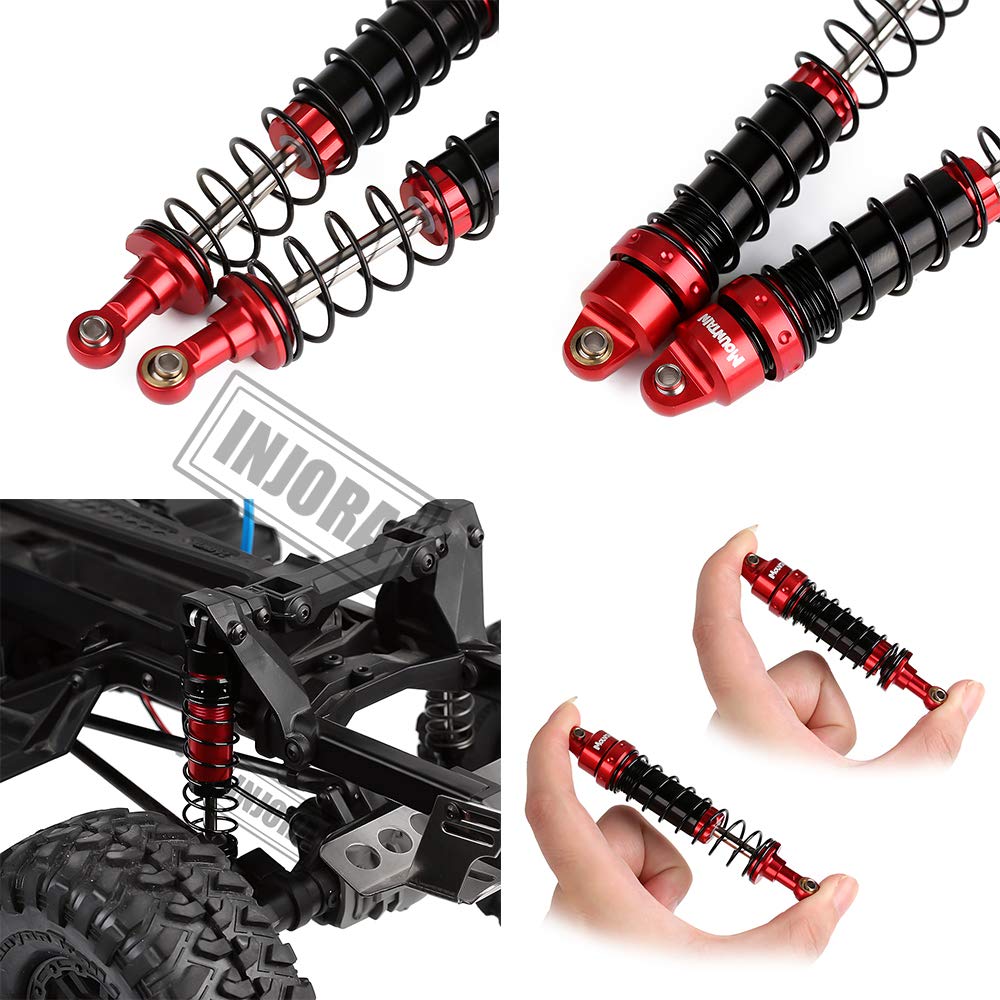 INJORA RC Shock Absorber Set 4pcs RC Dampers for 1/10 RC Crawler Axial SCX10 90046 AXI231017 TRX-4 D90 (100mm)