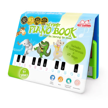 Best Learning My First Piano Book - Educational Musical Toy For Toddlers Kids Ages 3-5 Years - Ideal 3, 4 Year Old Boy Or Girl Birthday Present