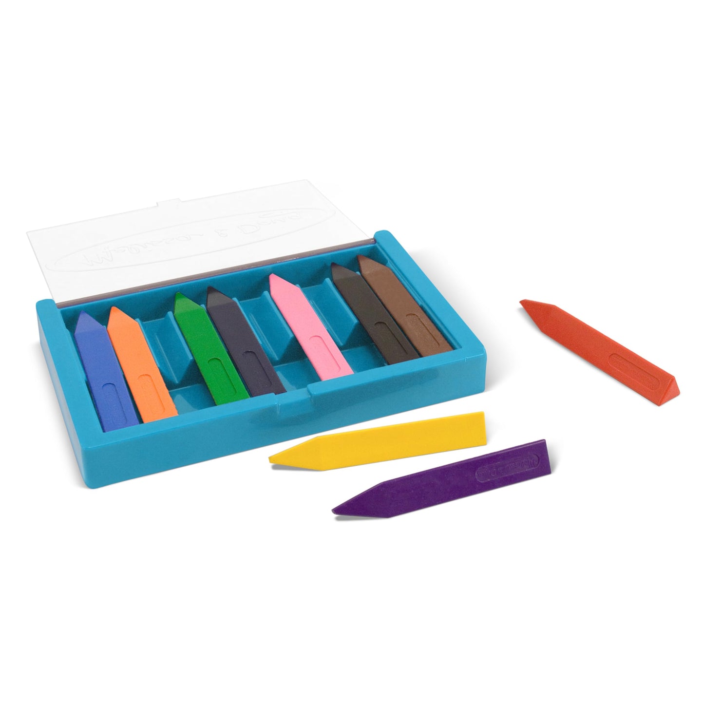 Melissa & Doug Jumbo Triangular Crayons - 10-Pack, Non-Roll, Plastic, Multi Color, Model 14148