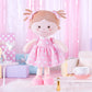 Onetoo First Baby Doll Plush Rag Doll Baby Girls Dolls Soft Baby Doll For Girls Wear Star Blue Sleeveless Dress 14