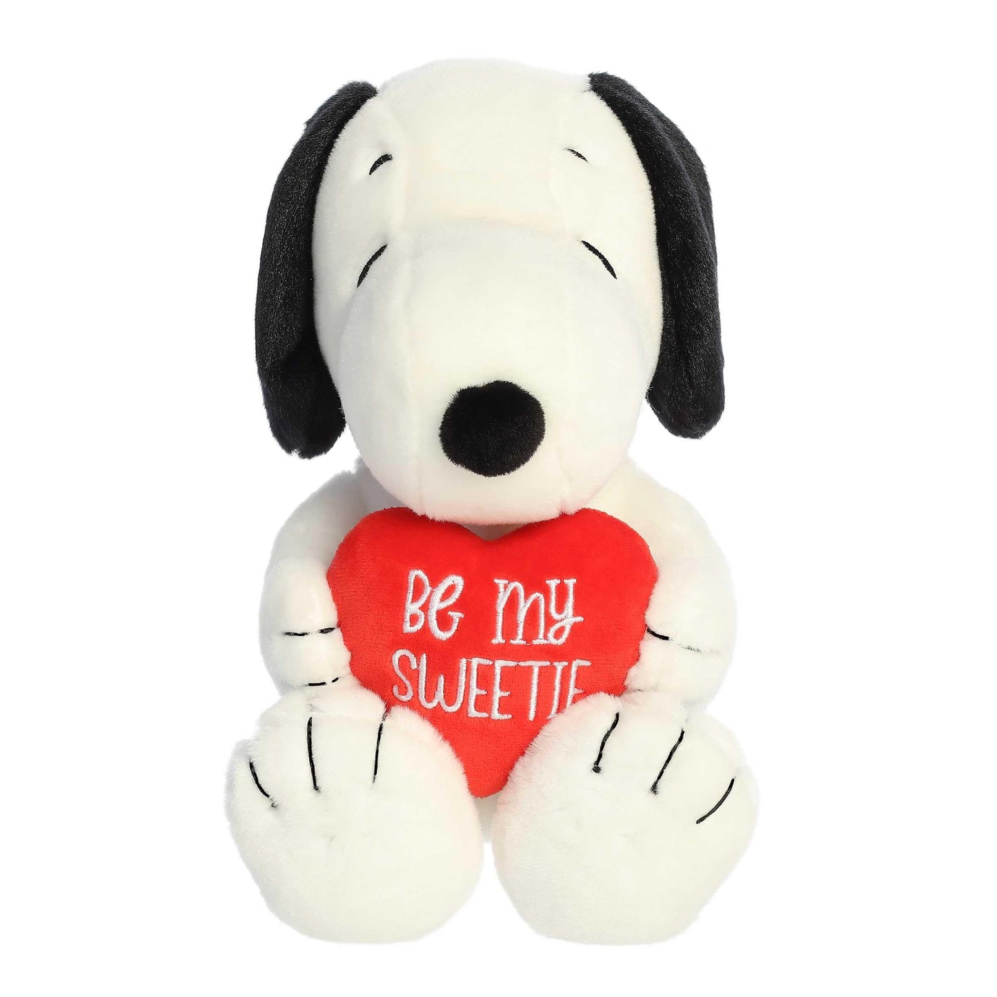Aurora Timeless Peanuts Snoopy Be My Sweetie Stuffed Animal - Classic Characters - Lasting Memories - White 11 Inches