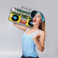 4 PCS Inflatable Boombox - 80s 90s Party Decorations Supplies Inflatable Boom - Rappers Hip Hop B-Boys Costume Accessories Box(1