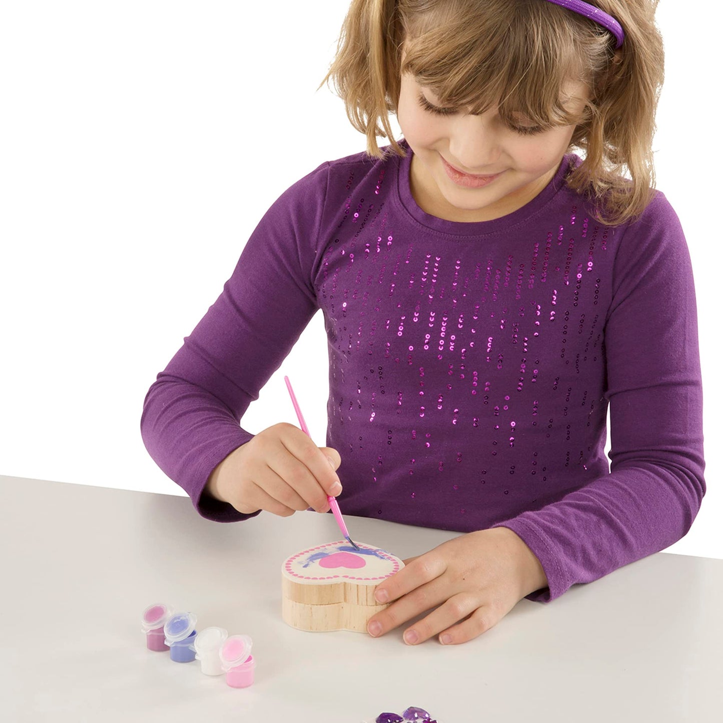 Melissa & Doug Created By Me! Heart Box Wooden Craft Kit