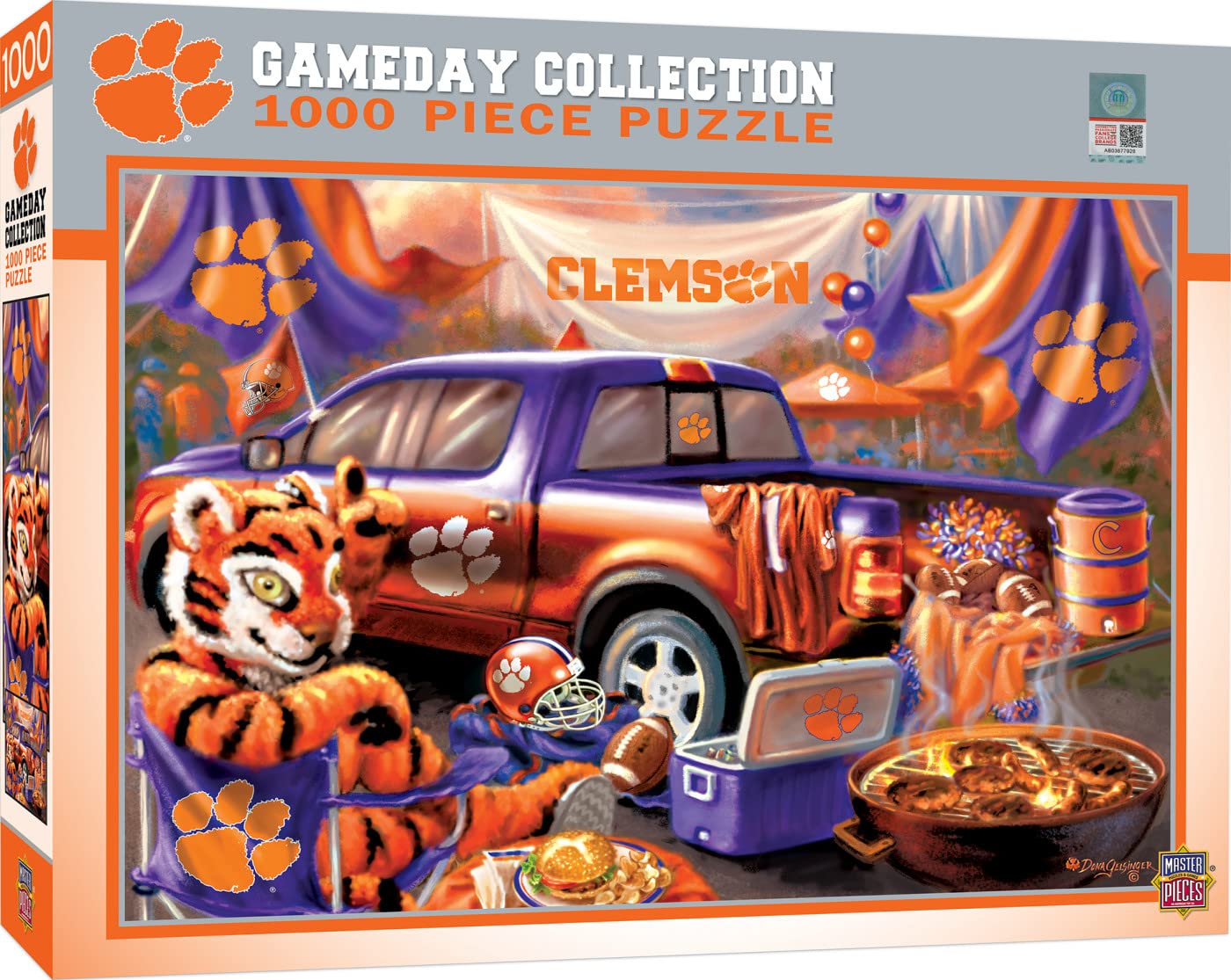 Masterpieces 1000 Piece Jigsaw Puzzle for Adults - NCAA Clemson Tigers Gameday - 19.25x26.75