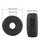 Super Large Soft Sticky 1.0 Crawler Tires 68 * 26Mm For 1/18 1/24 Rc Crawler Car Axial Scx24 Fms Fcx24 Ax24 Upgrade Wheel, Comes