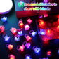 NEEW 50 Pcs LED Light Up Ring Bulk Toys, Glow in The Dark Party Supplies, Party Favors for Adults Kids Pinata Filler Goody Bag S