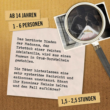 Hidden Games Crime Scene - Das Diadem der Madonna - Escape Room Spiel (DE)