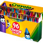 Classic Color Crayons in Flip-Top Pack with Sharpener, 96 Colors