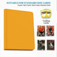 16 Pocket Card Binder  1000+ enhanced Zip Trading Card Binder  Double Sided Pocket Card Binder Album  Ringless Card Folder for MTG  TCG  Sports Card (Yellow  16Pockets)