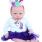 Mybrittany'S Purple Unicorn Outfit Fits 15-18 Inch Baby Dolls- 15 Inch Baby Doll Clothes