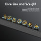Fish DND Dice, DNDND 7PCS Resin Dice Set with Velvet Bag for Dungeons and Dragons D&D Role Playing Games and Tabletop Games (Fis