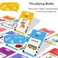 Startcan Spanish & English Talking Flash Cards - 258 Cards, 516 Words, Medium Size, Bilingual Blue, Educational Toys for Toddlers