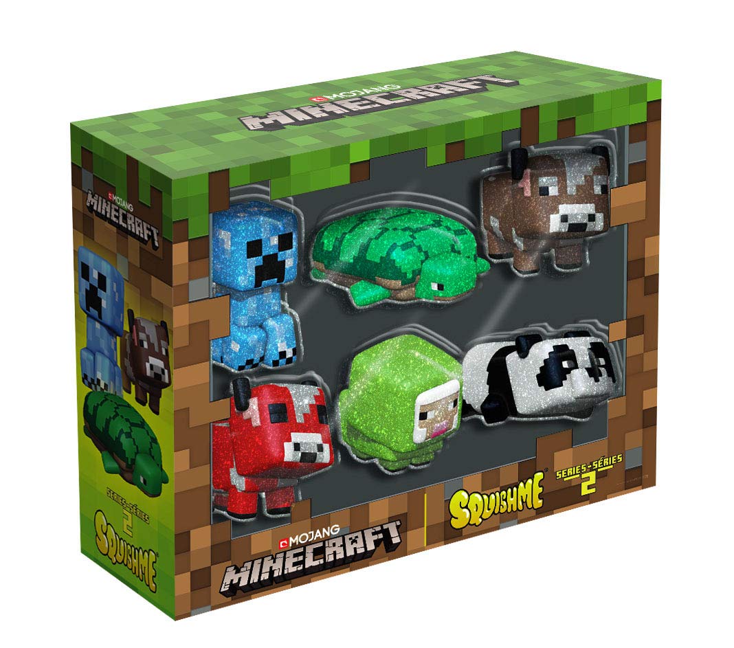 Just Toys LLC Minecraft SquishMe Series 2 Collector's Box - Multi-color, Model 7M-OHWM-H9TY, Soft Polyurethane Collectible