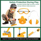 Vextronic Kids Tool Set 36 PCS with Electric Toy Chainsaw Drill Circular Saw with Realistic Sounds, Toy Tool Set for Toddlers 3