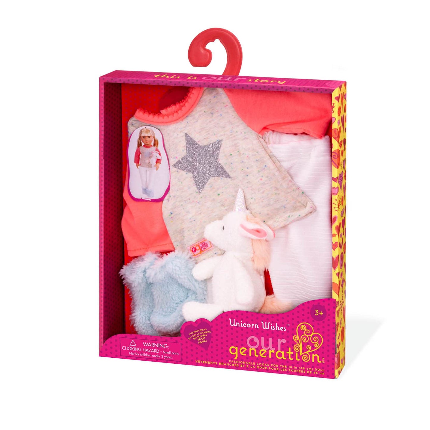 Our Generation-Unicorn Wishes- Pj Outfit & Stuffie- Outfit & Accessories For 18 Inch Dolls- Ages 3 Years And Up