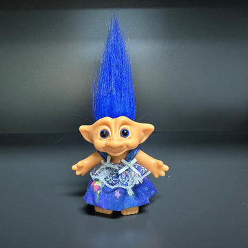 Lucky Vintage Troll Dolls, Lucky Doll Chromatic Adorable for Collections, School Project, Arts and Crafts, Party Favors- 7.5'' T