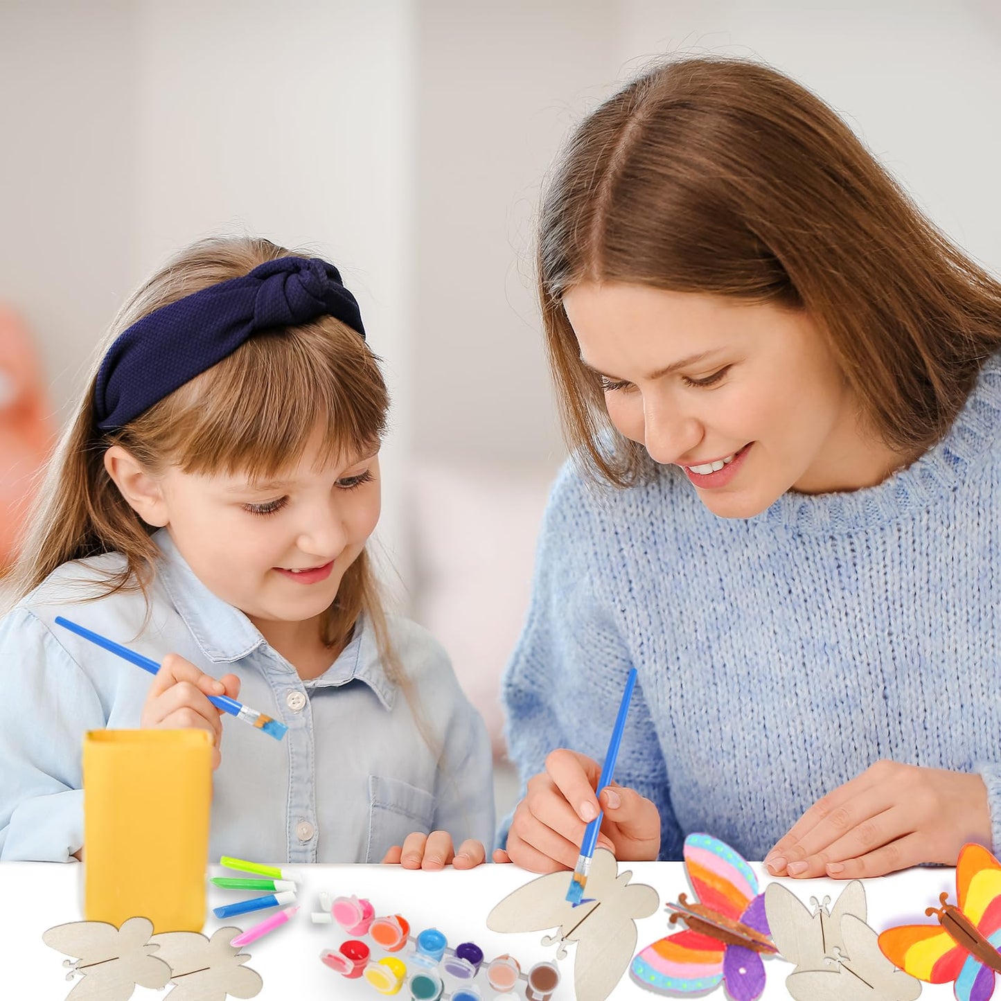 Yrinfay Glow in The Dark Butterfly Painting Kit, Teen Girl Gifts for 6-8 8-10 Year Old, Arts and Craft Kit for Kids Age 7 8-12,