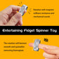 Fidget Spinner For Stress Relief - Diy Magnetic Fidget Ring With Engaging Sounds, Edc Stainless Steel Toys For Adults & Teens, P